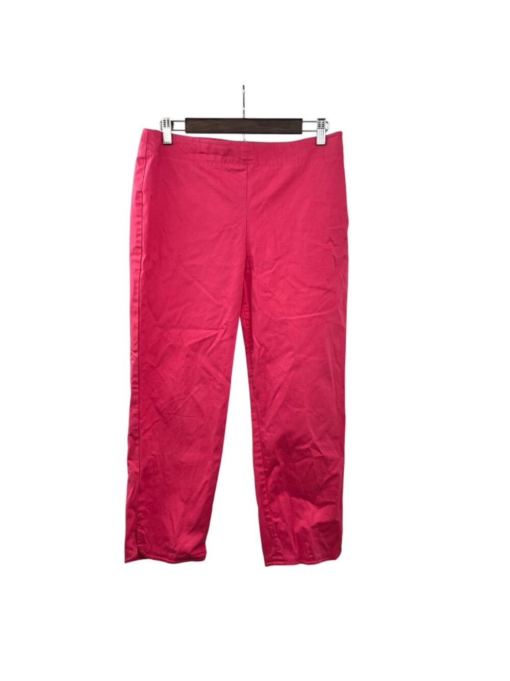 Talbots Womens Heritage Ankle Pants Pink Size 8 Zip